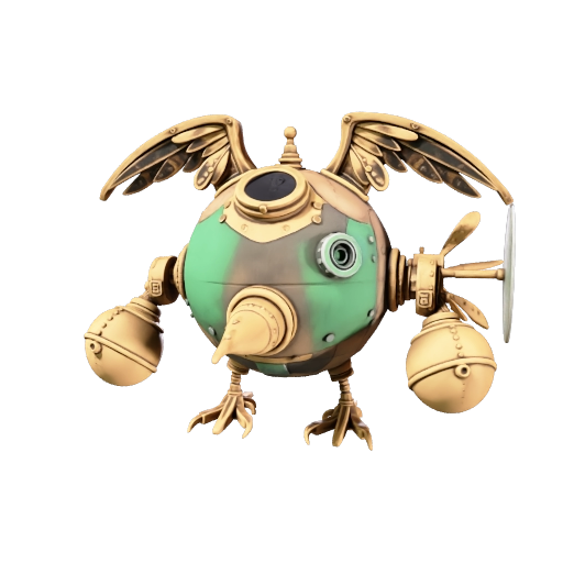 Upside down bird as submersible bathysphere