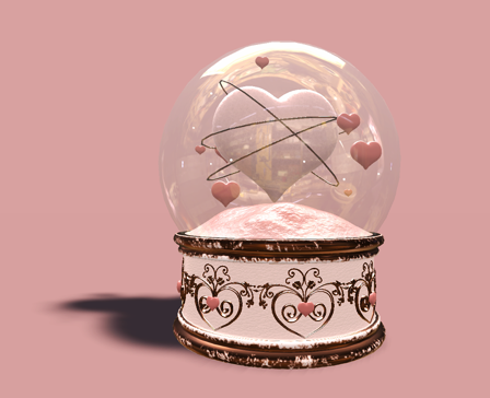 Valentine's Day Heart Globe