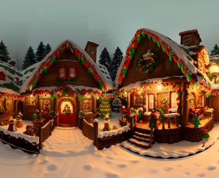 Gingerbread House Town