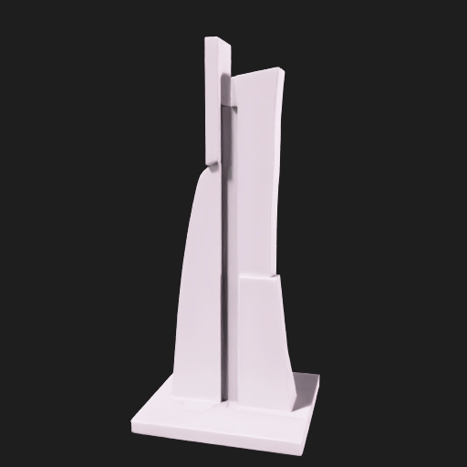 Create a realistic 3D AR model of a tall modern building.
The building should appear strong and stable, with a very slight flexible bend to show how it responds to wind.
The design should be realistic but simple, suitable for Grade 5 students.
Clean geometry, smooth surfaces, neutral colors, no dramatic distortion.
No people, no text, no background.
Optimized for mobile AR viewing in ARloopa Studio
