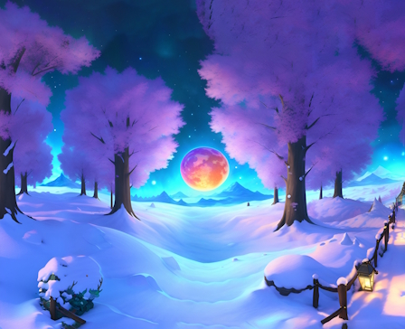 Winter's Moonlit Symphony