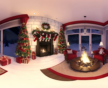 Santa House in North Pole