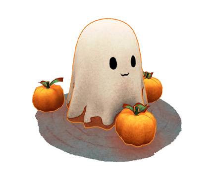 Cute ghost by P3D