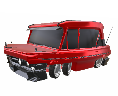 Vintage-Wagon Cartoon car