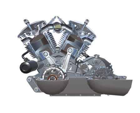 Internal Combustion Engine Moto by T-FLEX CAD ST