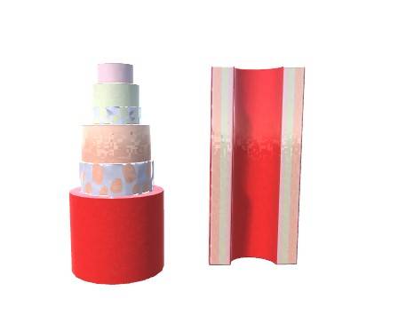 Cross section of artery