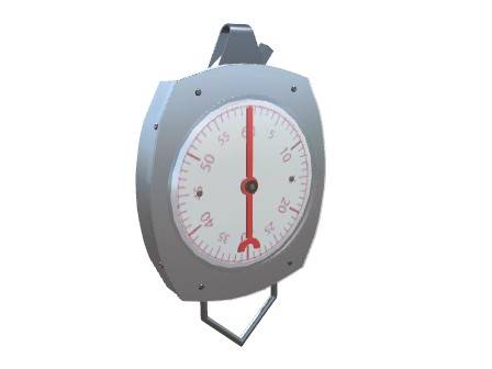 How does a hanging scale work