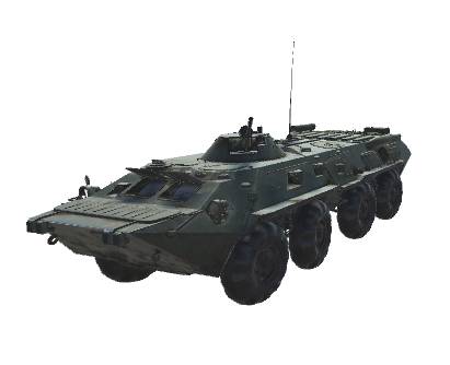 Abandoned Soviet BTR - 80