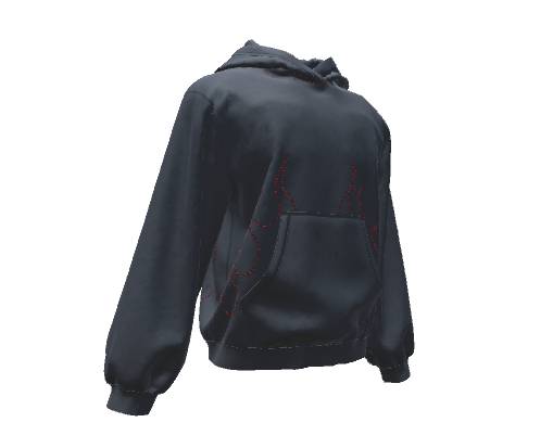 Classic Black Flame Hoodie