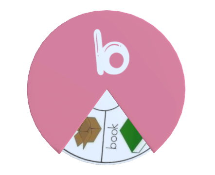 Alphabet Spin & Learn Wheel B b
