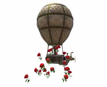 Air balloon rose