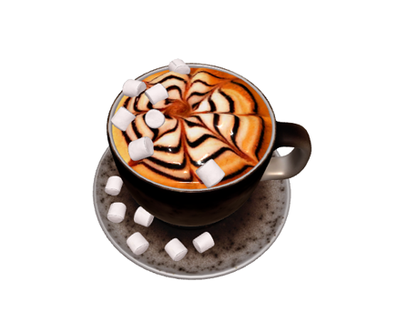Cup of cappuccino by Elen