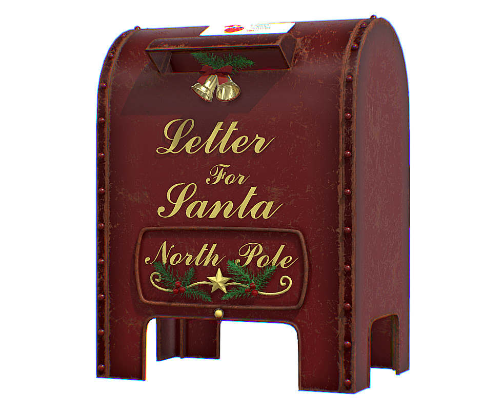 Christmas Mailbox, Letters to Santa Post Box