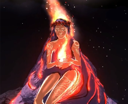 Hawaiian Goddess Pele by Mana