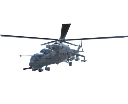 Helicopter Mi-24 Hind by Duane's Mind