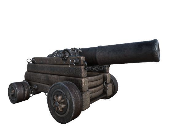 Great medieval defense cannon