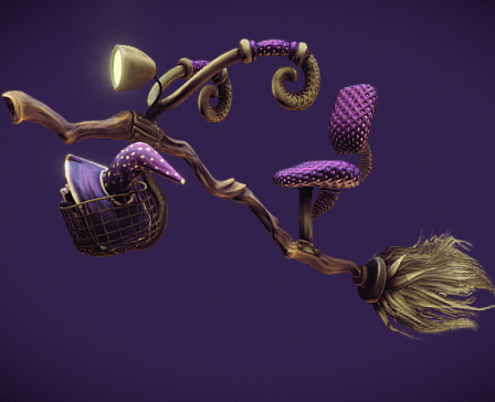 The Traveler's Broomstick by Harri3D