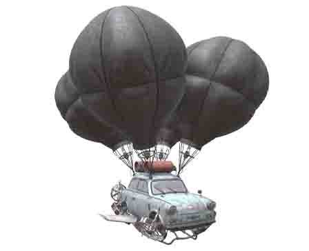 Flying Trabant (Final Takeoff) by  Zacharias Reinhardt