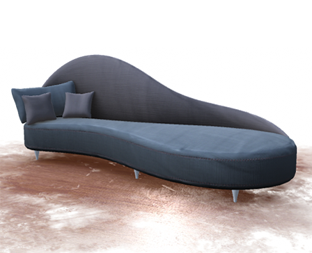 Curved Sofa by Mustafa Özgen