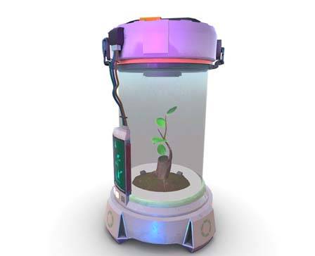 Sci-Fi Plant Capsule by Berk Gedik