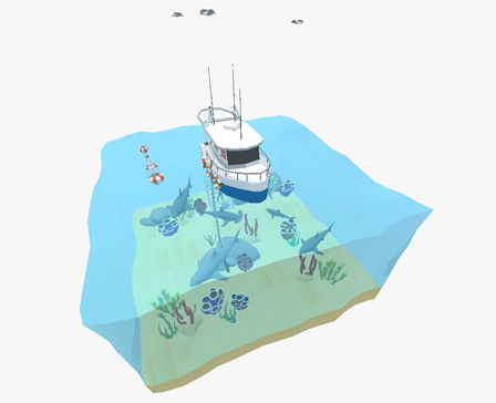 L-P Shark Cage Diving Scene by EdwinRC