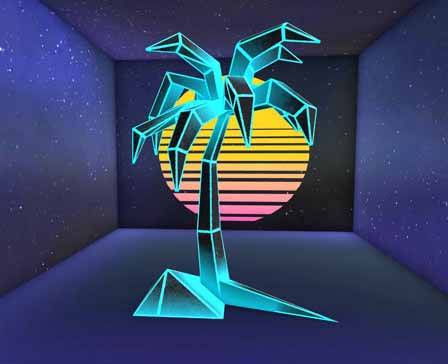 Synthwave art by Denis Shikunov