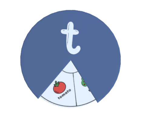 Alphabet Spin & Learn Wheel T t