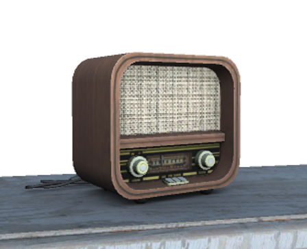 VINTAGE RETRO RADIO by Pavlo_Holubov
