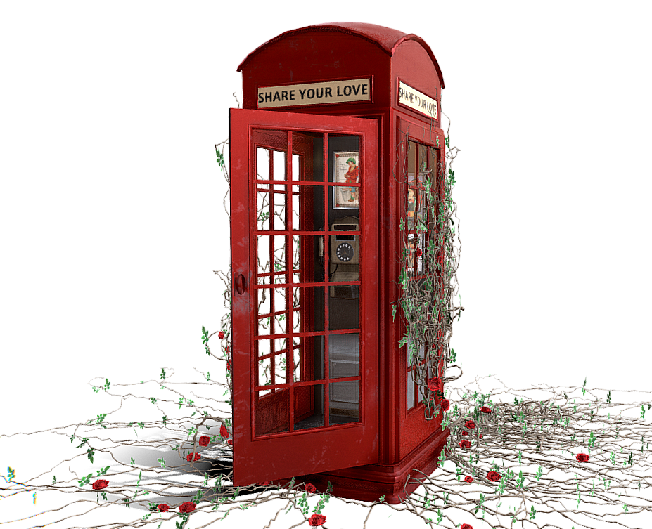 Valentine Telephone Box, Booth