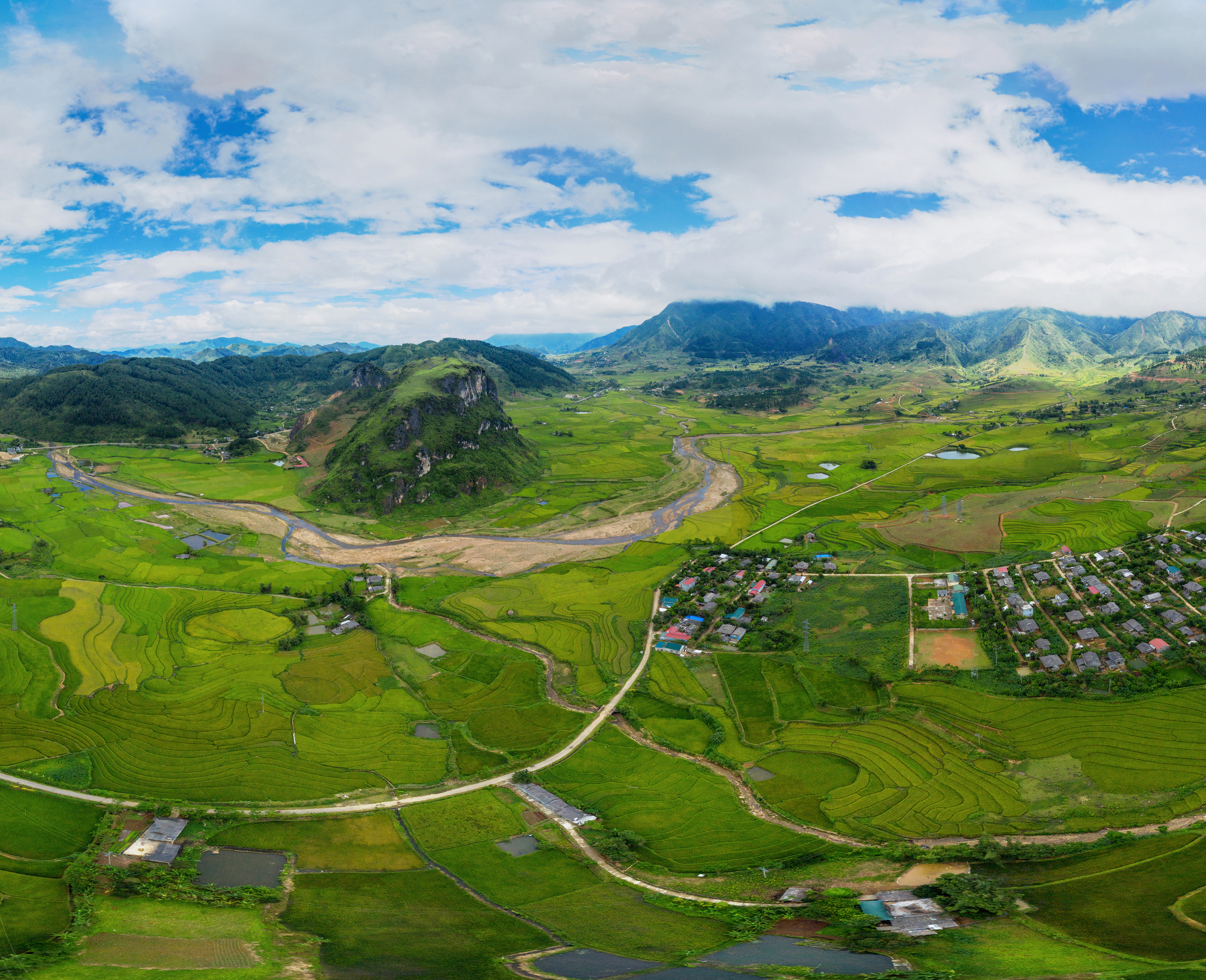 360 Terraces Green Agricultural Fields