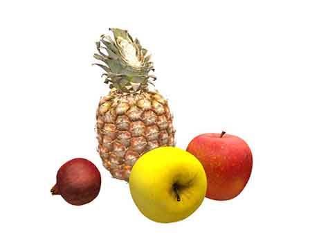 Fruits 3Dscan sample by 3D scan studio "iris"