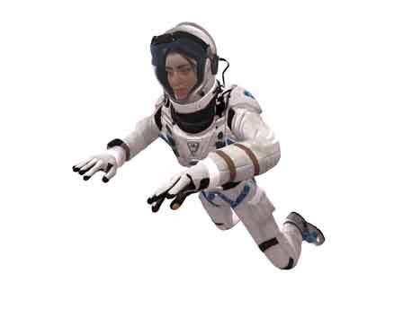 Female Astronaut - White Suit by dannysgallegos