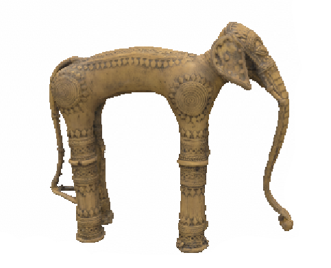 Metal elephant figurine