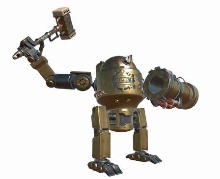 Combat Steampunk Robot by Milin Andrei