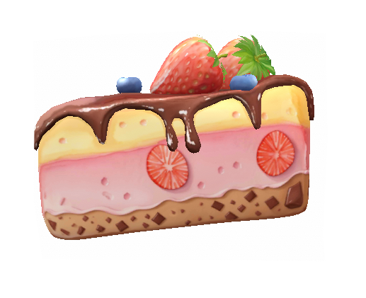 Handpainted watercolor cake