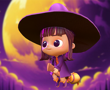 The Midnight Halloween Witch