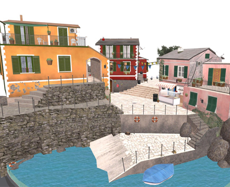 Cityscene Cinque Terre by Margot Vandenbussche