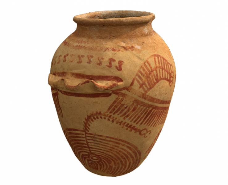 Predynastic Decorated Wavy-handled Jar