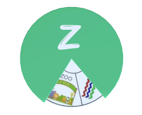 Alphabet Spin & Learn Wheel Z z