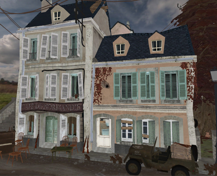 WW2 Cityscene - Carentan inspired by SilkevdSmissen