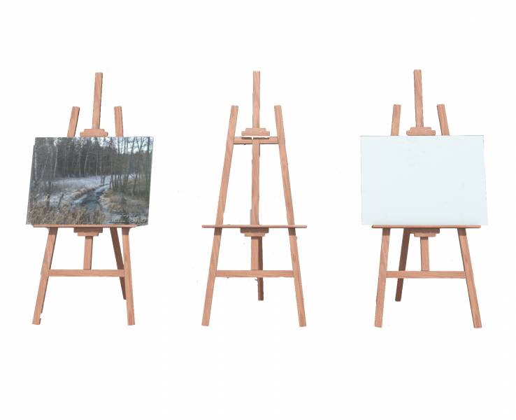 Easel with painting