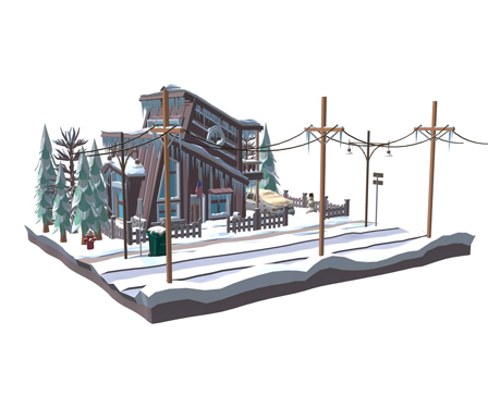 Low Poly Winter Scene by EdwinRC