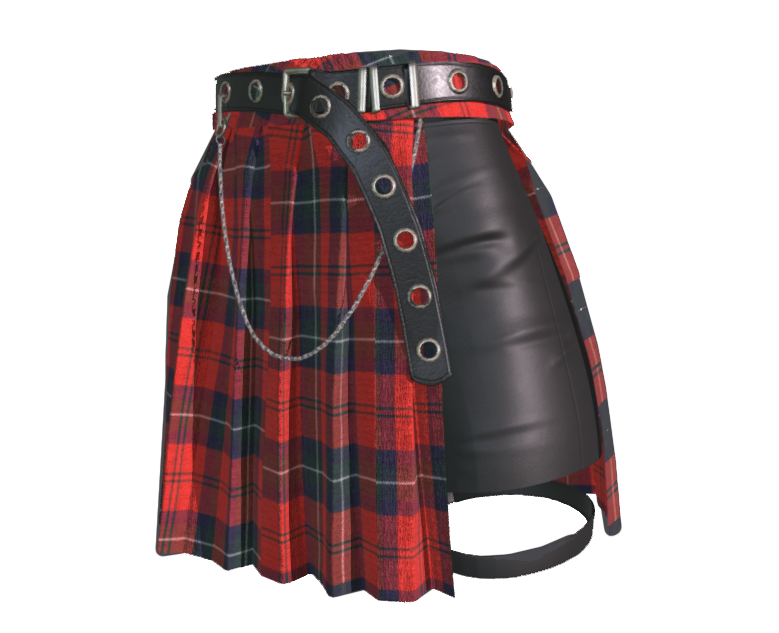 Plaid Gothic Mini Skirt