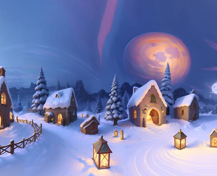 Frosty Moon Elegance