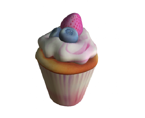 Hand painted cupcake