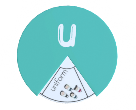 Alphabet Spin & Learn Whee U u