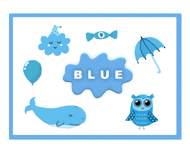Blue Color Learning Set