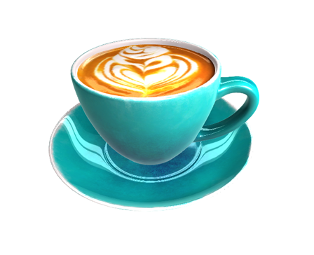 Coffee cup with plate by Elen