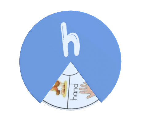 Alphabet Spin & Learn Wheel H h