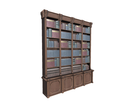 Antique wooden bookcase  by Lorenzo Drago